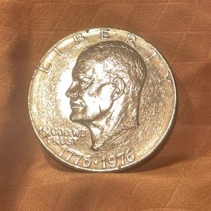 1776-1976 Eisenhower Bicentennial Dollar. AU Ike US Mint Coin